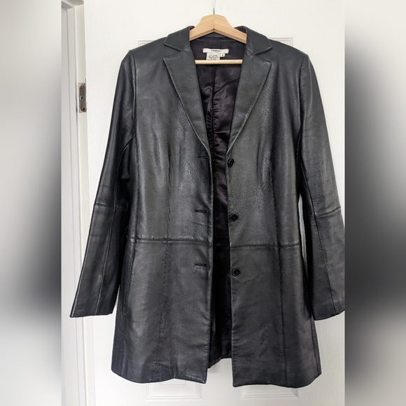 Vertigo Paris Jackets & Blazers - Vertigo black leather blazer jacket